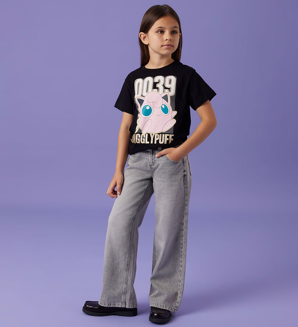 Name It T-shirt - NkfJimini Pokémon - Black w. Print