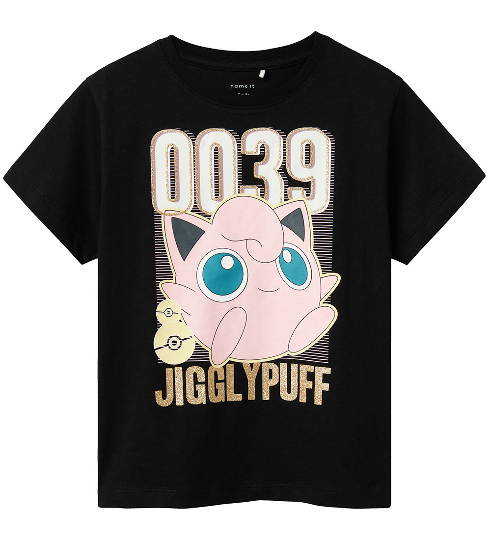 Name It T-shirt - NkfJimini Pokémon - Black w. Print