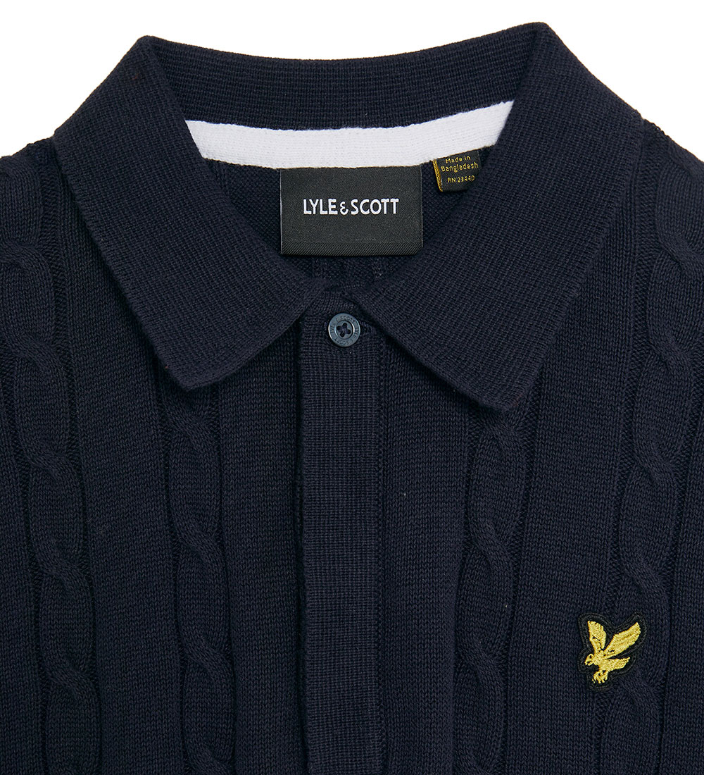 Lyle & Scott Polo - Knitted - Dark Navy