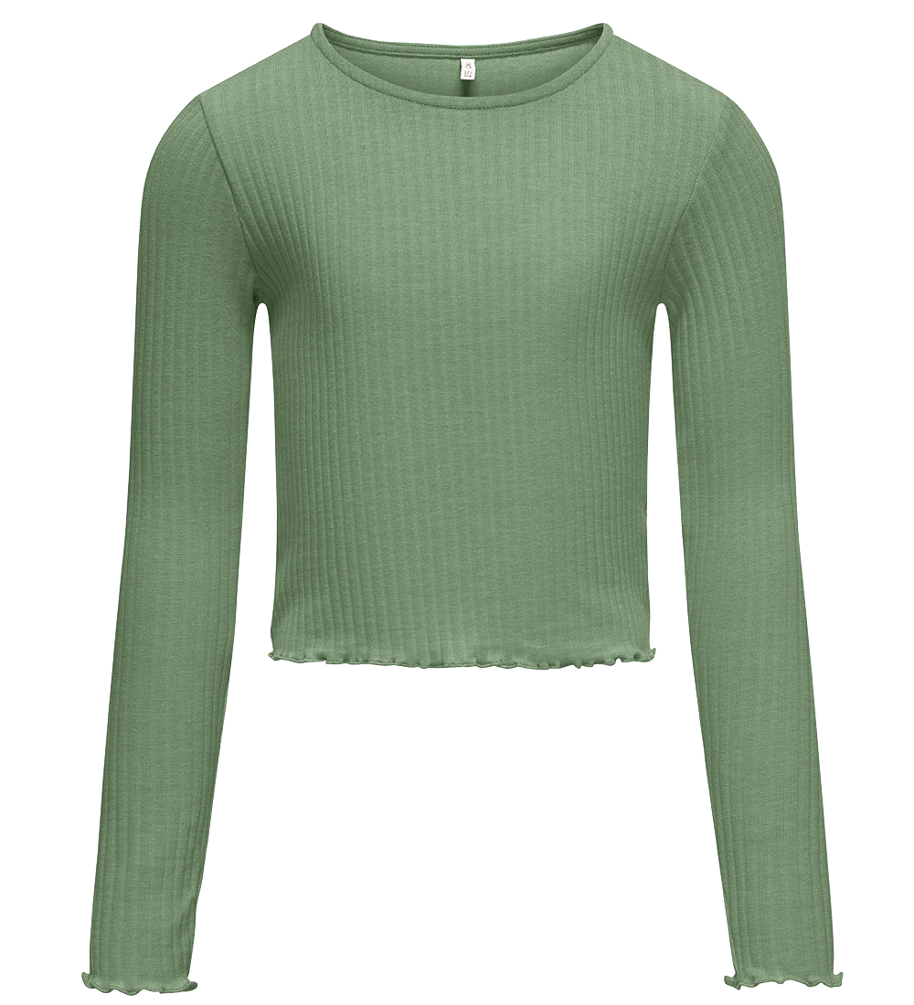 Kids Only Blússa - Noos - Rib - KogNella - Hedge Green