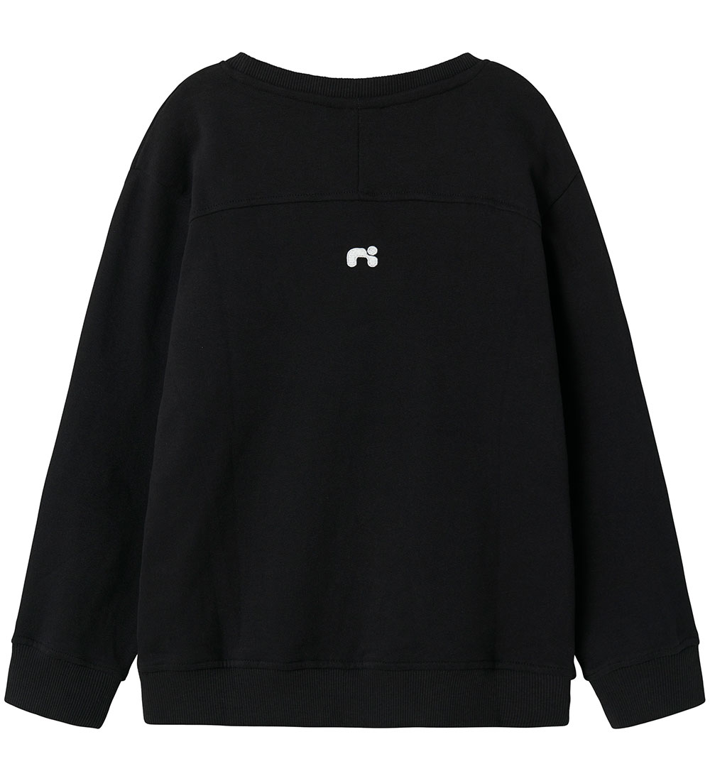 Name It Sweatshirt - NkmBifinn - Black w. Print