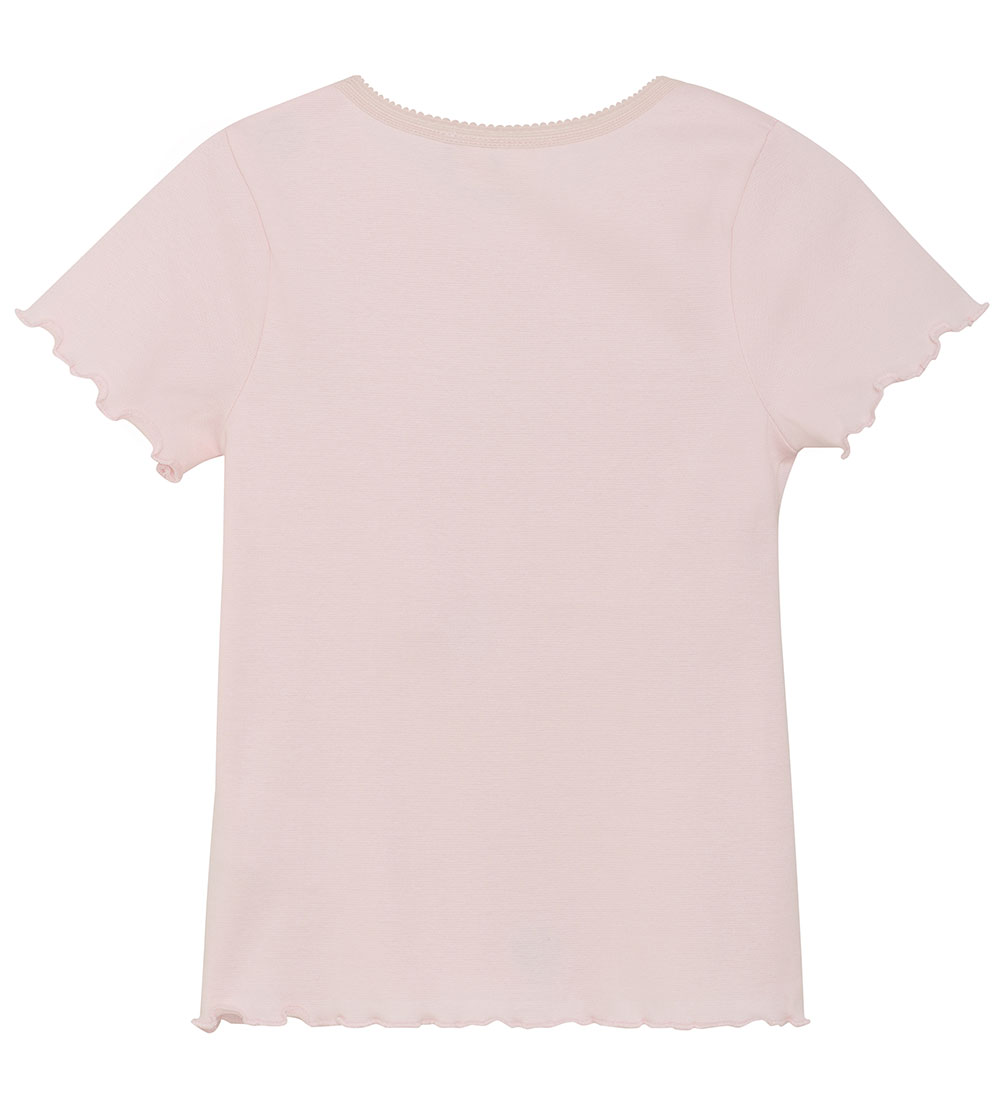 Minymo T-Shirt - Pink Dogwood m. Herzen