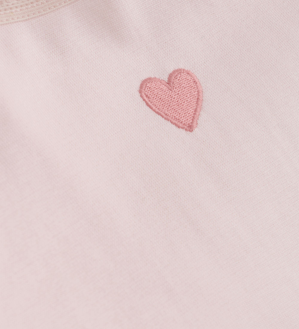 Minymo T-Shirt - Pink Dogwood m. Herzen