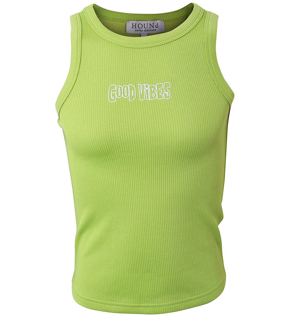 Top Hound - Rib - Pear av. Imprimé
