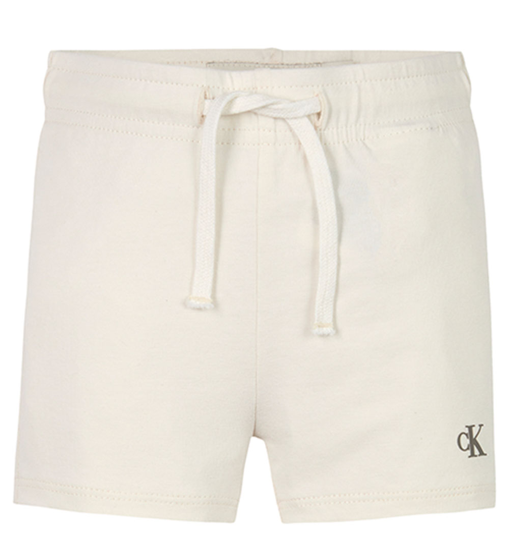 Calvin Klein Shorts/T-Shirt - Monogramm-Logo - Tofu White