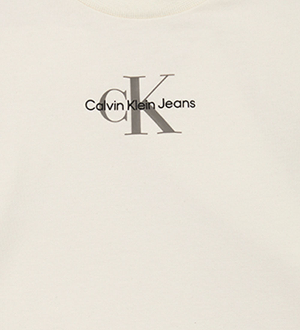 Calvin Klein Shorts/T-Shirt - Monogramm-Logo - Tofu White