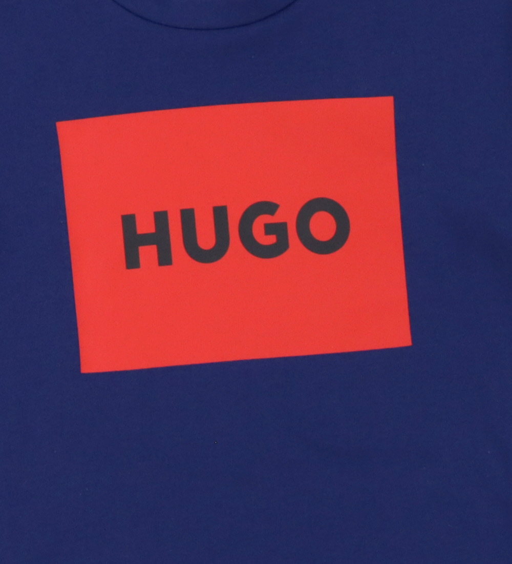 HUGO T-shirt - Medieval Blue/Red