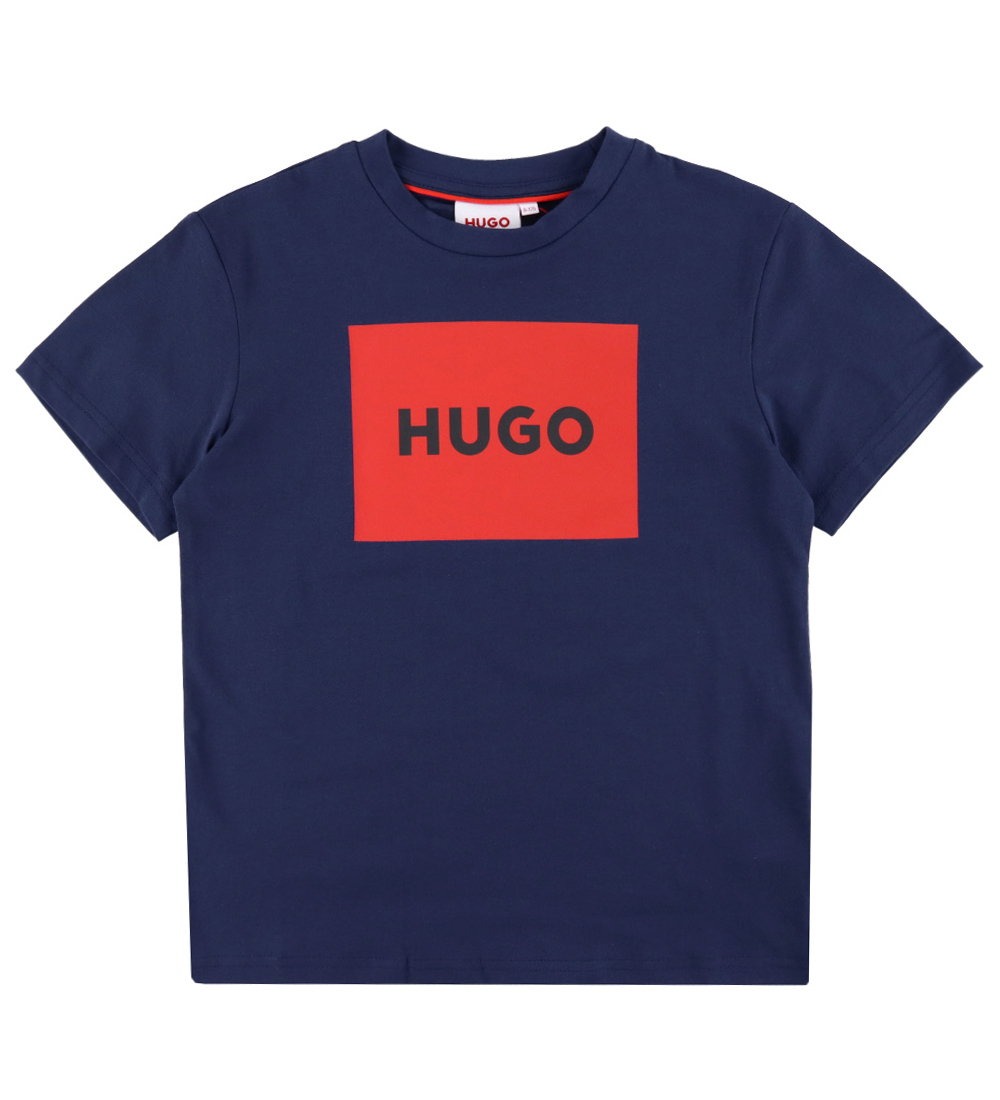 HUGO T-shirt - Medieval Blue/Red