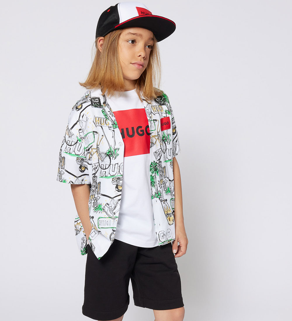 HUGO T-shirt - White/Red