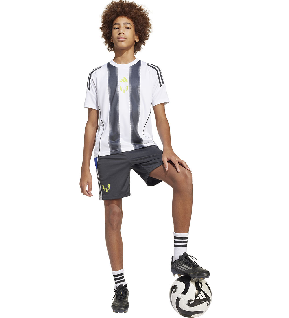 adidas Performance T-shirt - Messi TR Jsy Y - White/Carbon