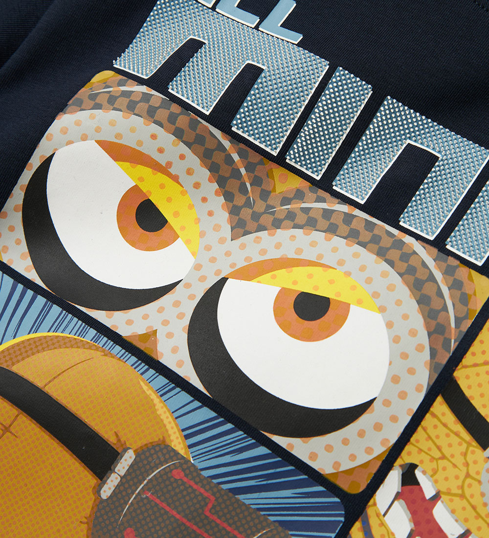 Name It T-Shirt - Minions - NkmOby - Dark Sapphire m. Print