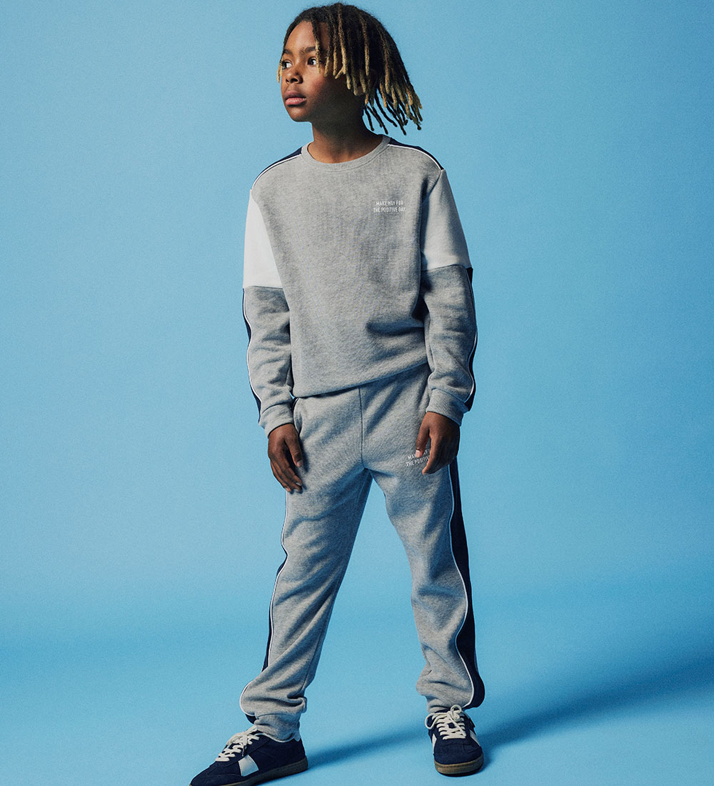 Name It Trousers - NkmRicce - Grey Melange