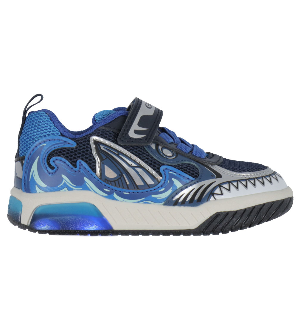 Geox Light-Up Shoes - J Inek B. D - Navy/Light Blue