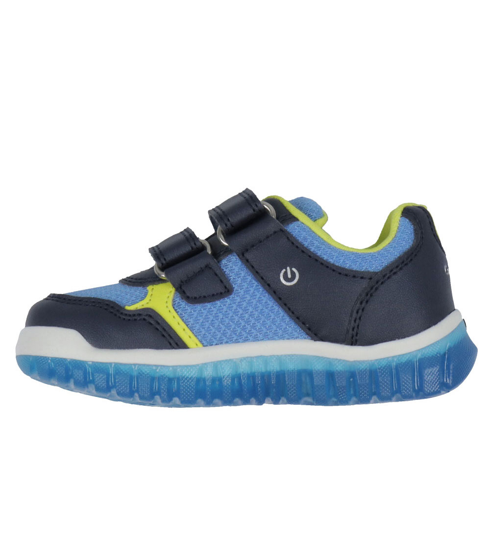 Chaussures Clignotantes Geox - B Lightyloo - Marine/Azur