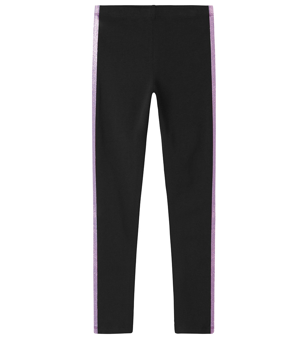Name It Leggings - NkfVivian - Black/Corsage