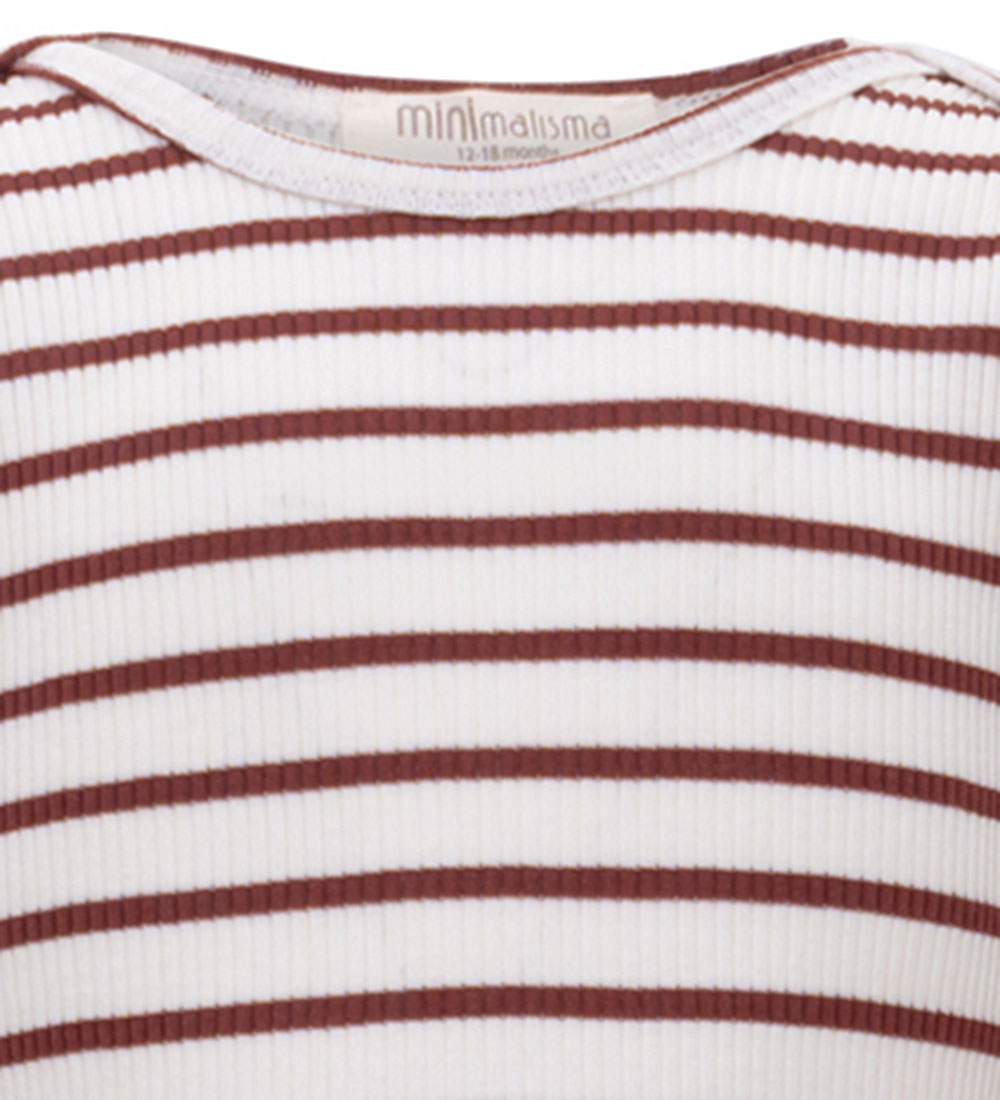 Body m/l Minimalisma - Bono - Soie/Coton - Rayures d'hibiscus