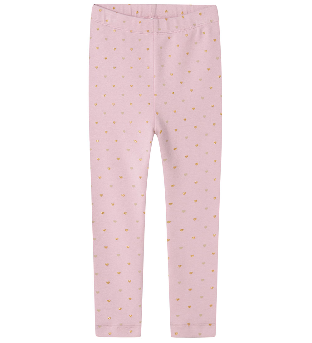 Name It Leggings - NmfSophie - Corsage w. Hearts