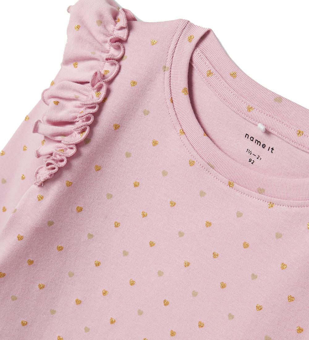 Name It Bluse - NmfSophie - Corsage m. Herzen