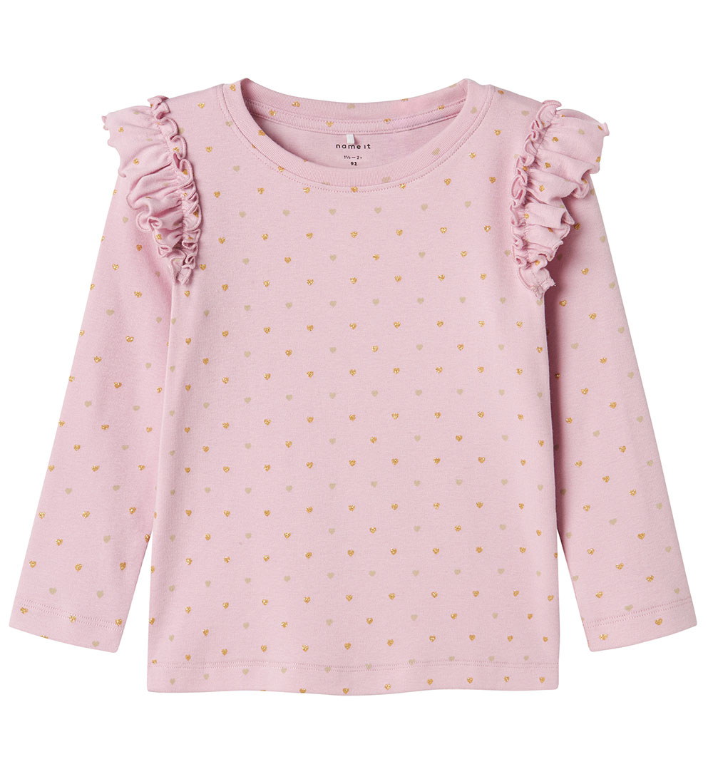 Name It Bluse - NmfSophie - Corsage m. Herzen
