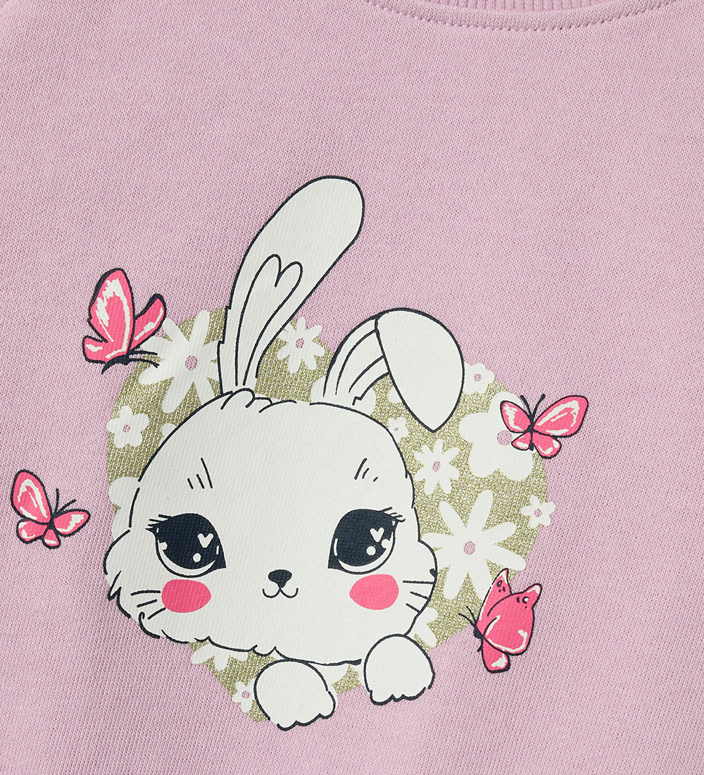 Name It Sweatshirt - NmfVenus - Winsome Orchid/Bunny w. Print