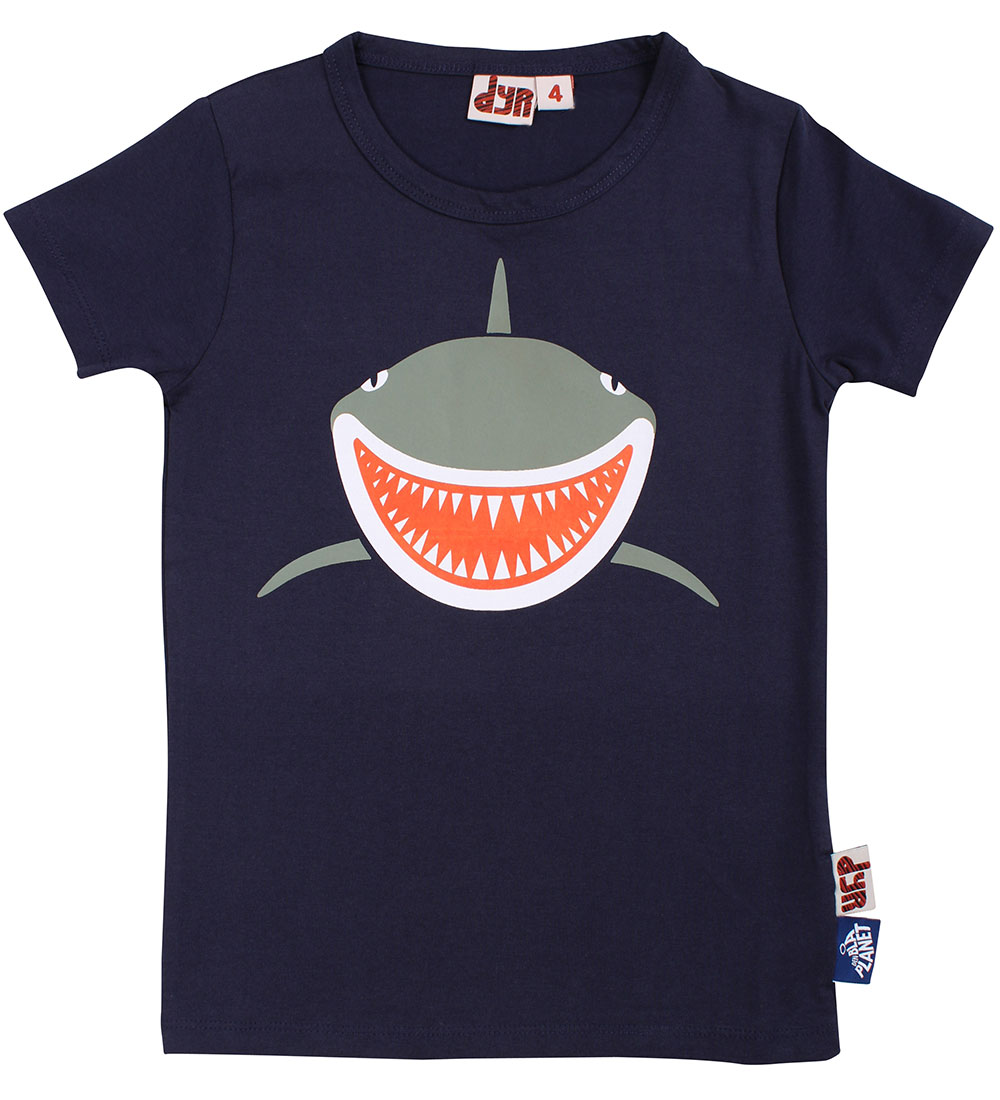 DYR-Cph T-shirt - Animal growl - Navy w. Shark