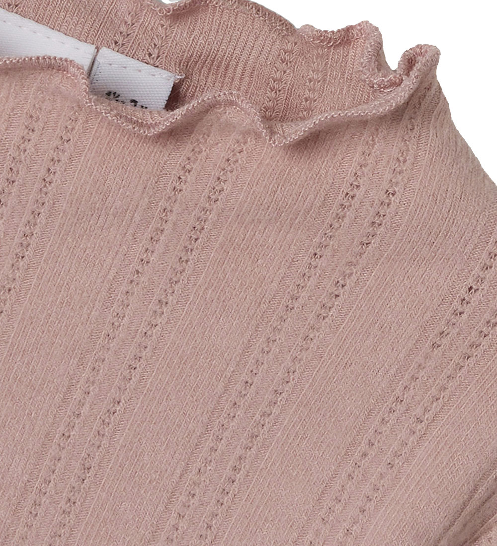Name It Blouse - NmfRaria - Pale Mauve w. Pointelle
