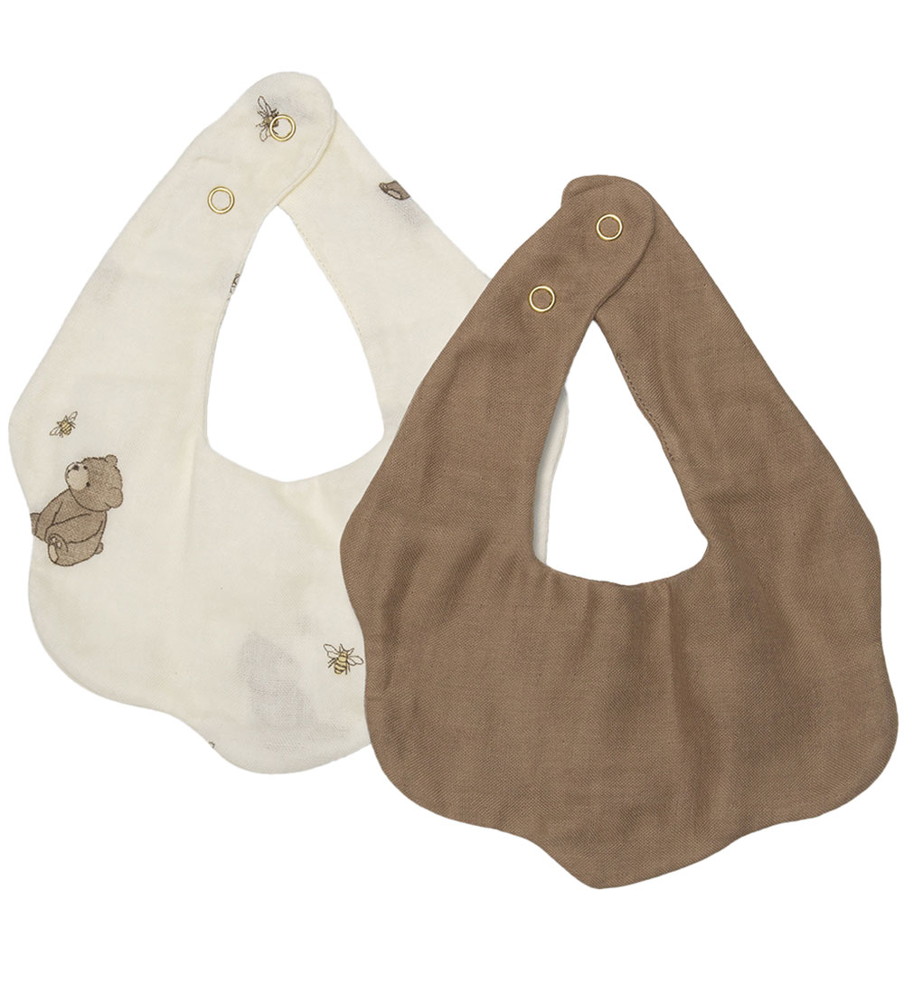That's Mine Teething Bib - 2-Pack - Roy - Bees Duck Bears