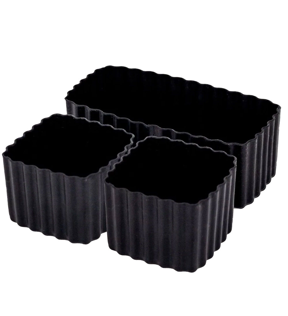 MontiiCo Silicone Molds - Bento Cups Mixed - 3 pcs - Midnight