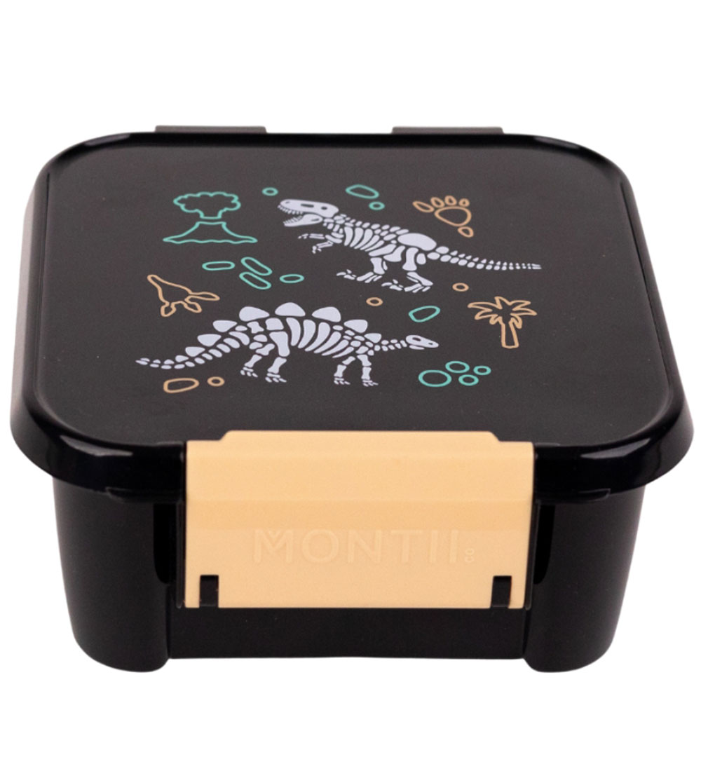 Boîte à Encas av. 3 Rum MontiiCo - Bento Deux - 500 ml - Dinosau