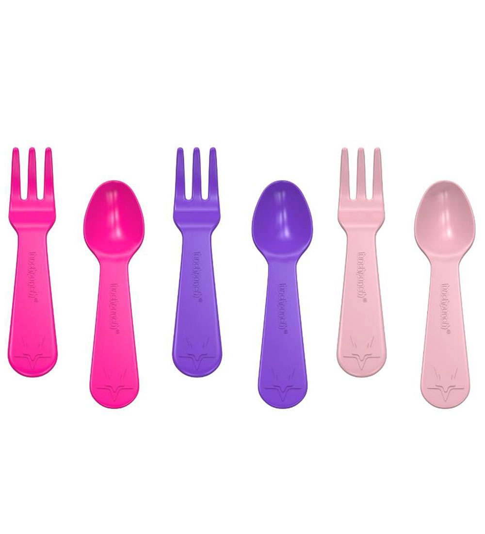 Lunch Punch Cutlery - 6 Parts - Pink