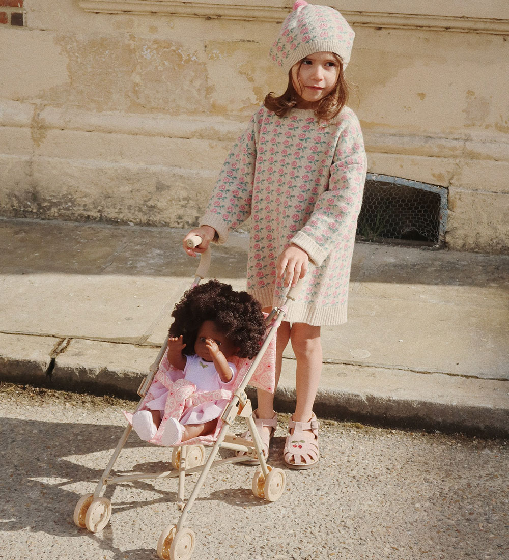Konges Sløjd Puppen Buggy - Spitzen Pink