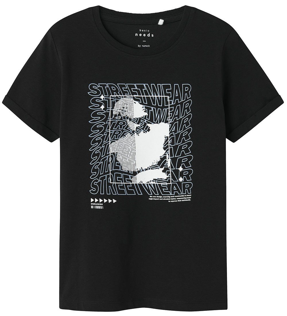 Name It T-shirt - NkmVux - Black/Streetwear