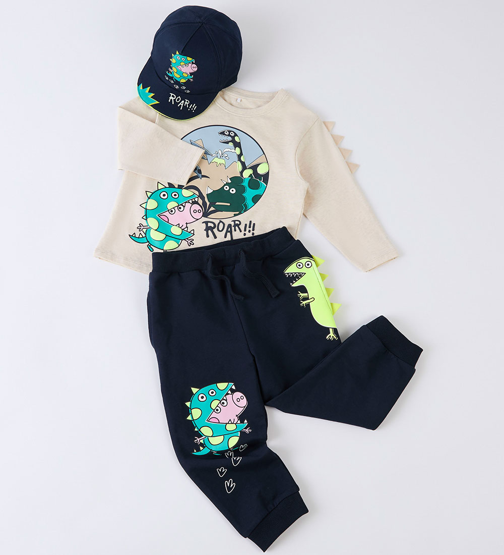 Name It Joggingbuxur - NmmFind - Peppa Pig - Dökkblátt Blazer