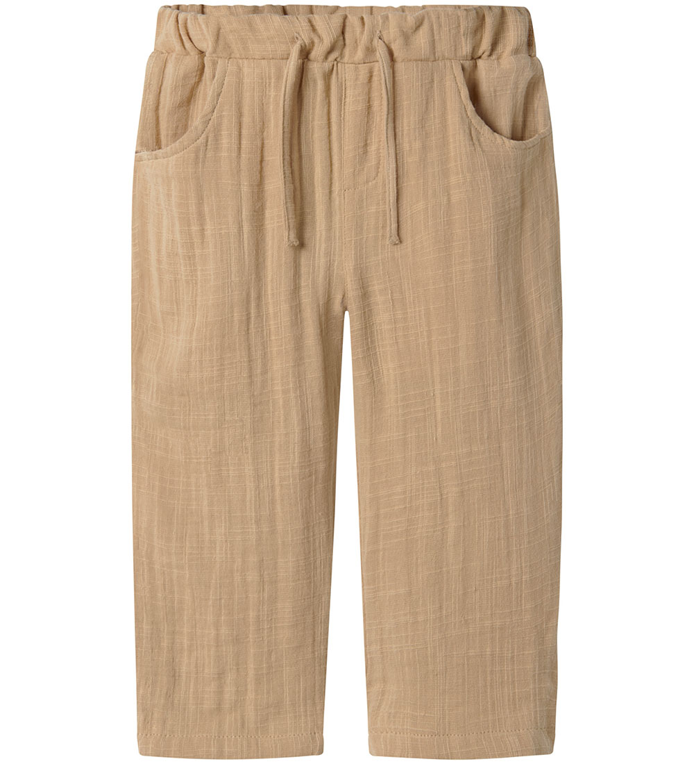 Lil' Atelier Byxor - Muslin - Loose - NmmDawson - Taos Taupe