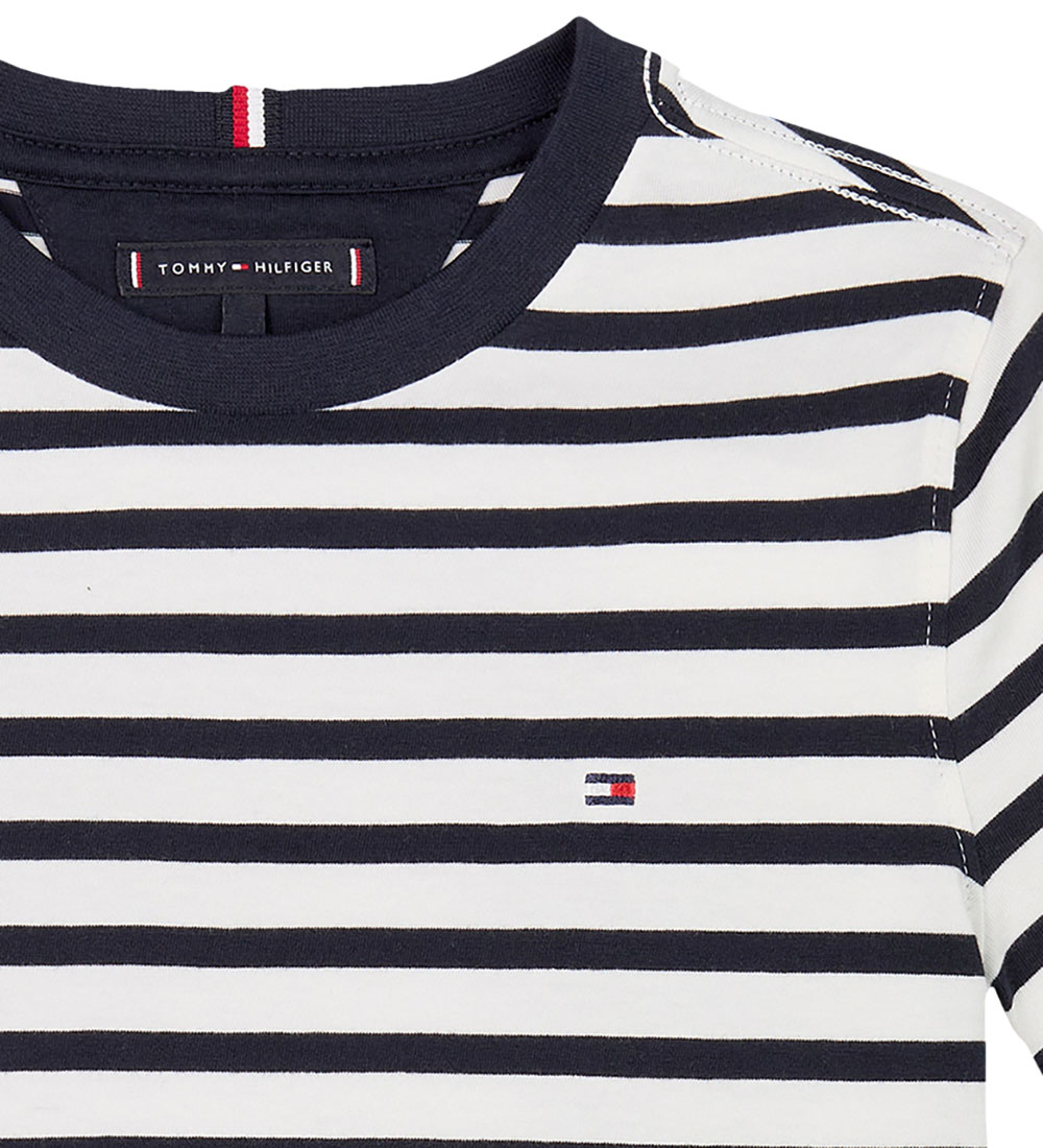 Tommy Hilfiger T-shirt - Essential - Dark Natt Marinblå/White Br