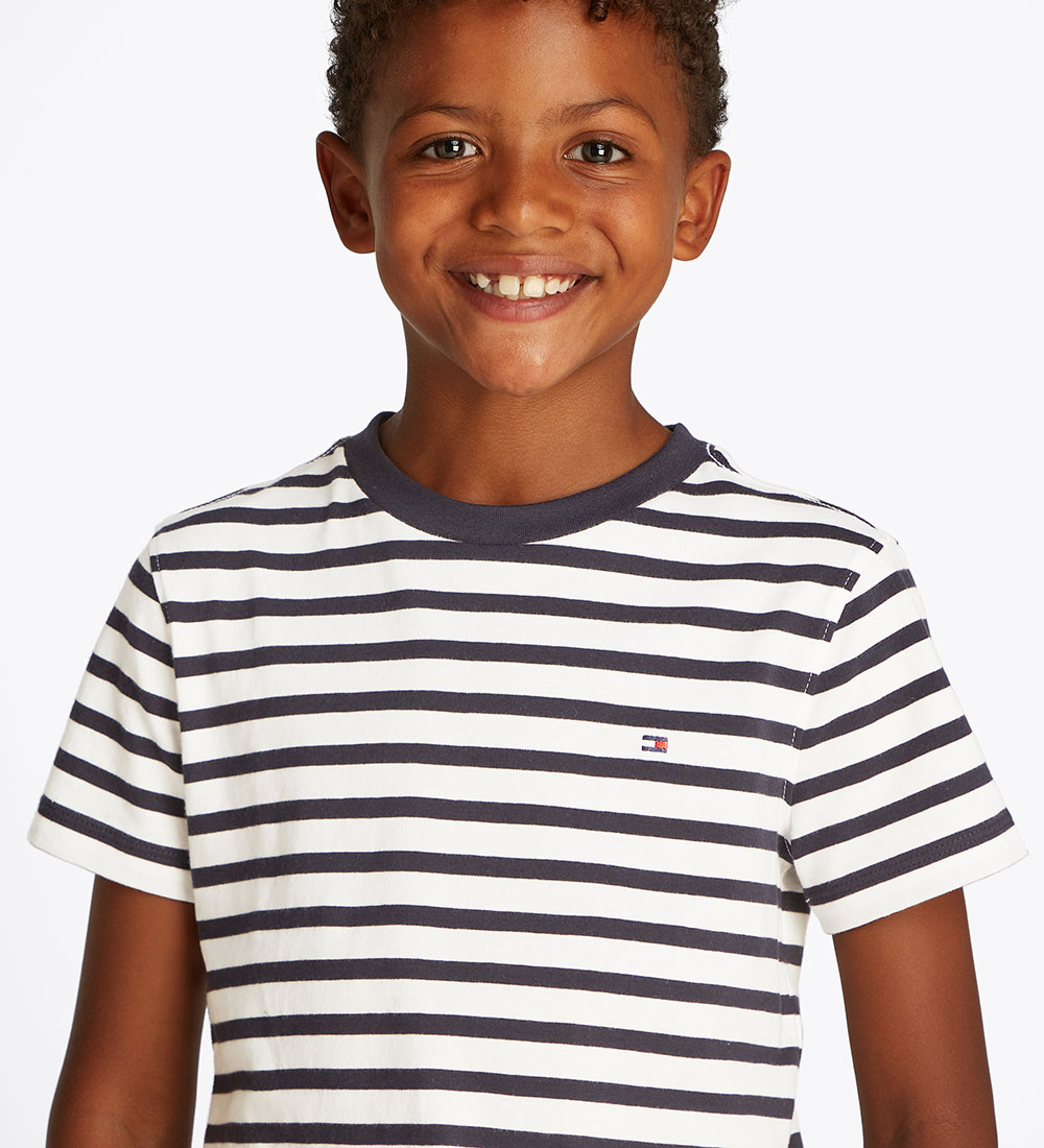 Tommy Hilfiger T-shirt - Essential - Dark Natt Marinblå/White Br