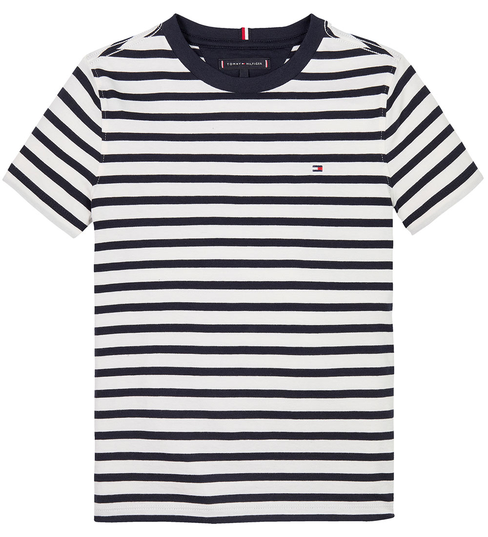 Tommy Hilfiger T-shirt - Essential - Dark Natt Marinblå/White Br