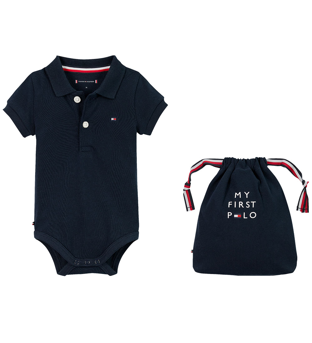 Tommy Hilfiger Polo body k/æ - Gjafapoki - Dark Nótt Dökkblátt