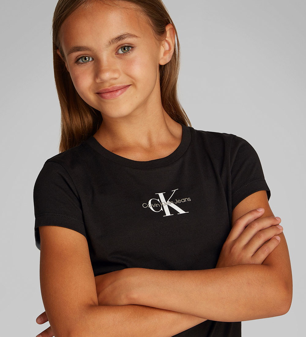 Calvin Klein T-shirt - 2-Pack - Ck Black/Purple Heather