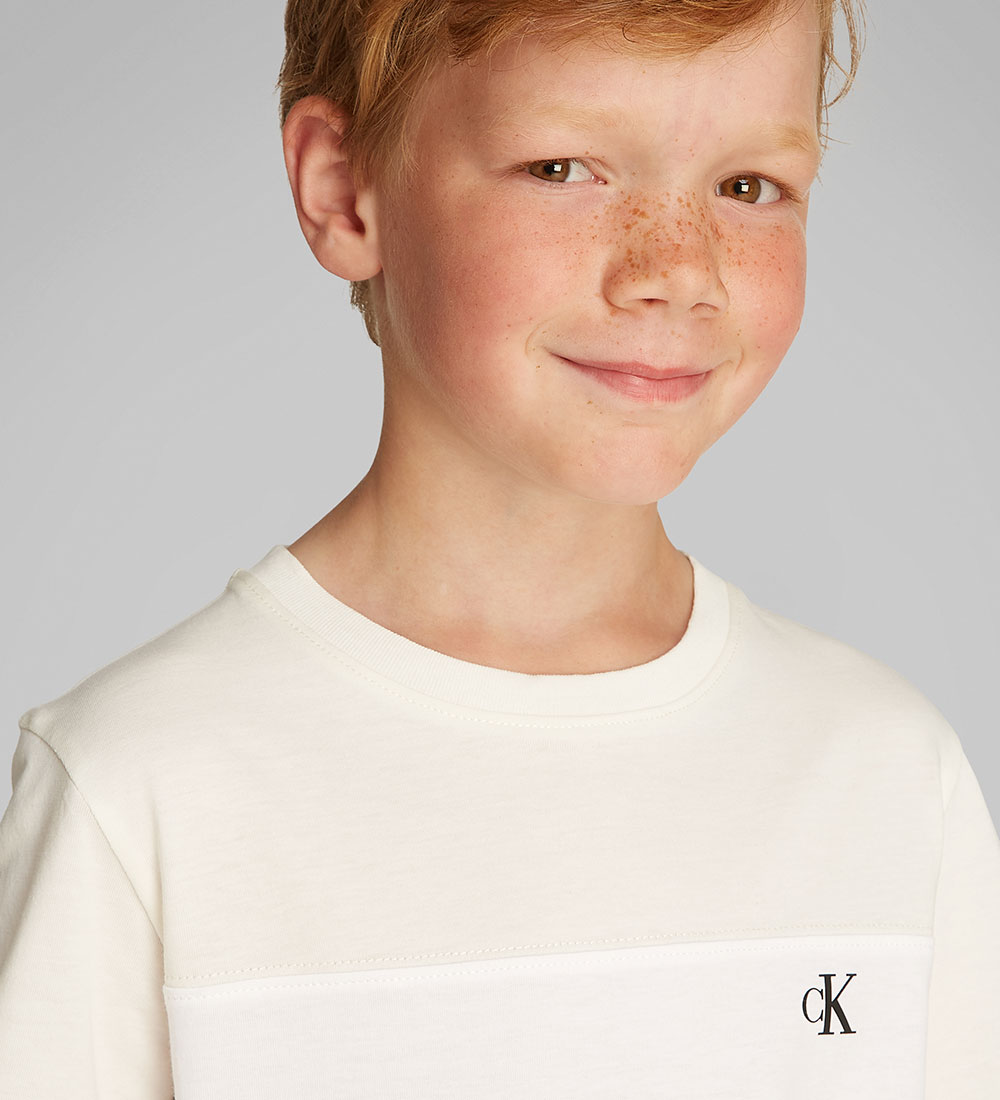 T-Shirt Calvin Klein - 2 Pack - Bloc de couleurs - Black/Tofu Co