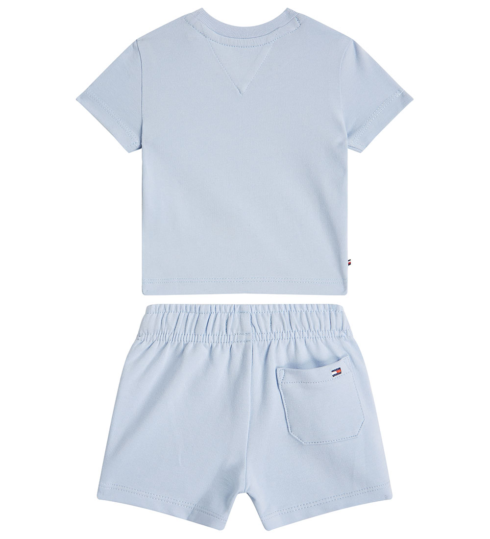 Tommy Hilfiger Íþrótta stuttbuxur/Stuttermabolur - Eingerð - Bre