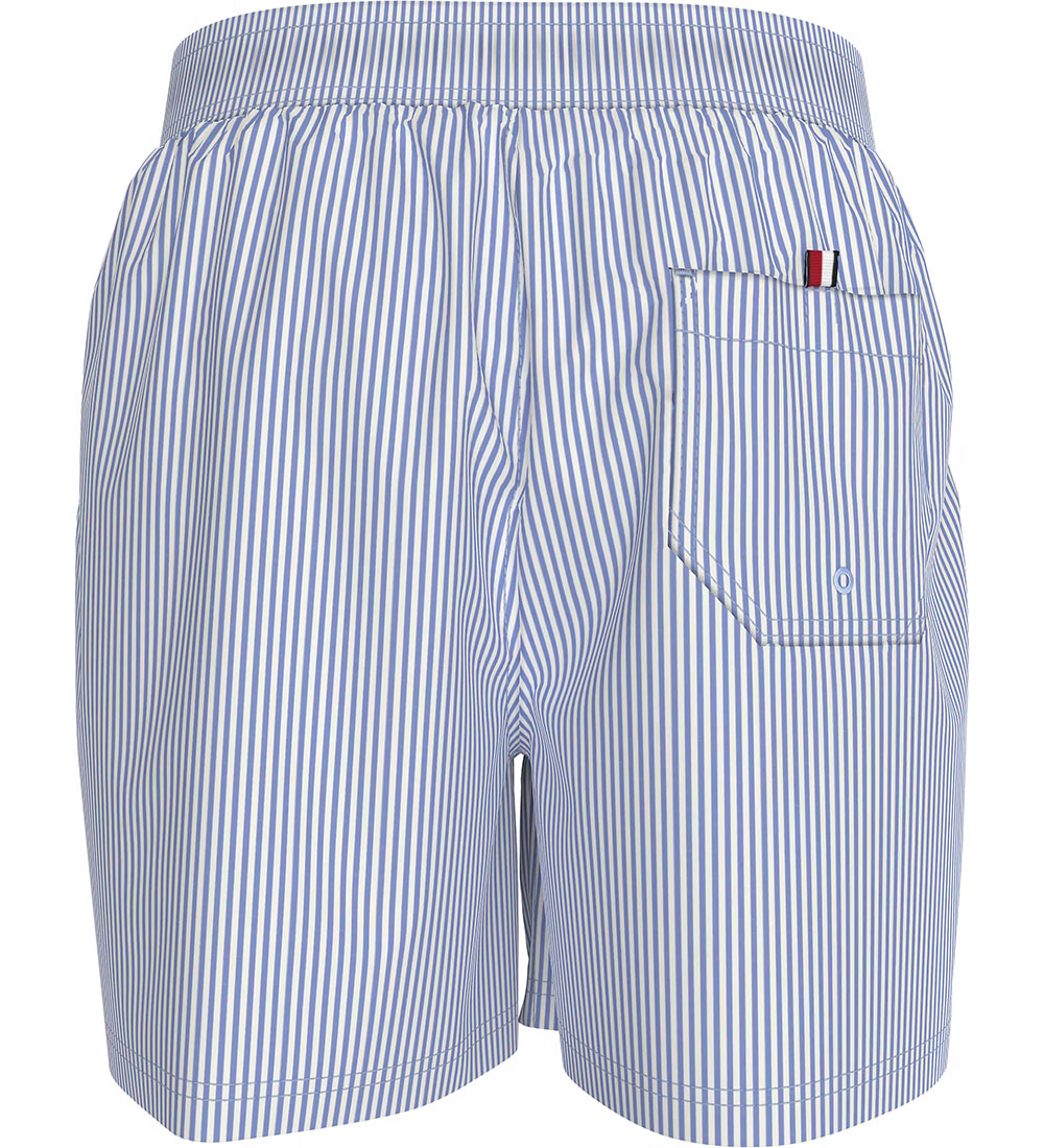 Tommy Hilfiger Sund stuttbuxur - Ithaca White Sweet Blue Stripe