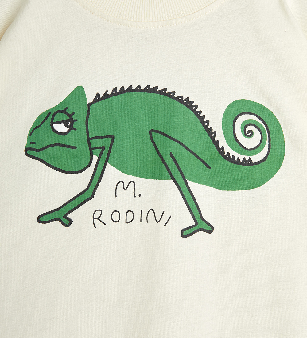 Mini Rodini T-shirt - Lizard - Offwhite