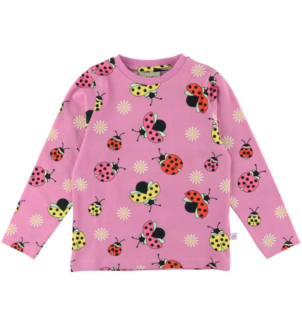 Småfolk Bluse - Pink Lavender m. Marienkäfer
