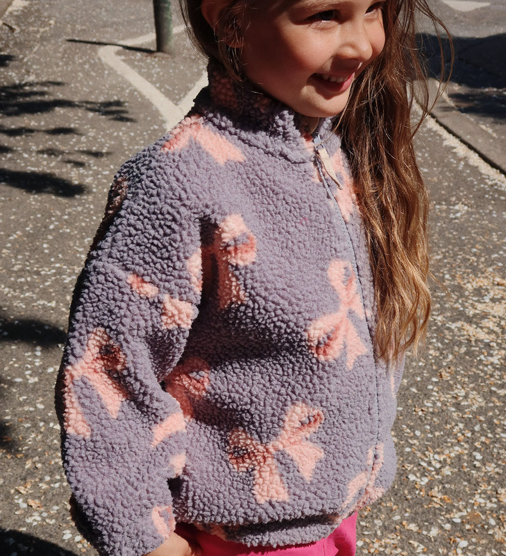 Konges Sløjd Fleece Jacket - Jody Teddy - Bella Blue Bow