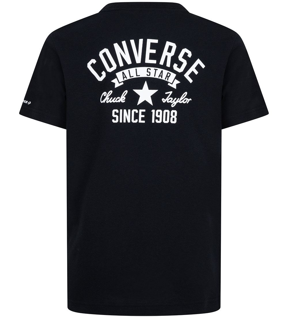 Converse T-Shirt - Zwart m. Wit