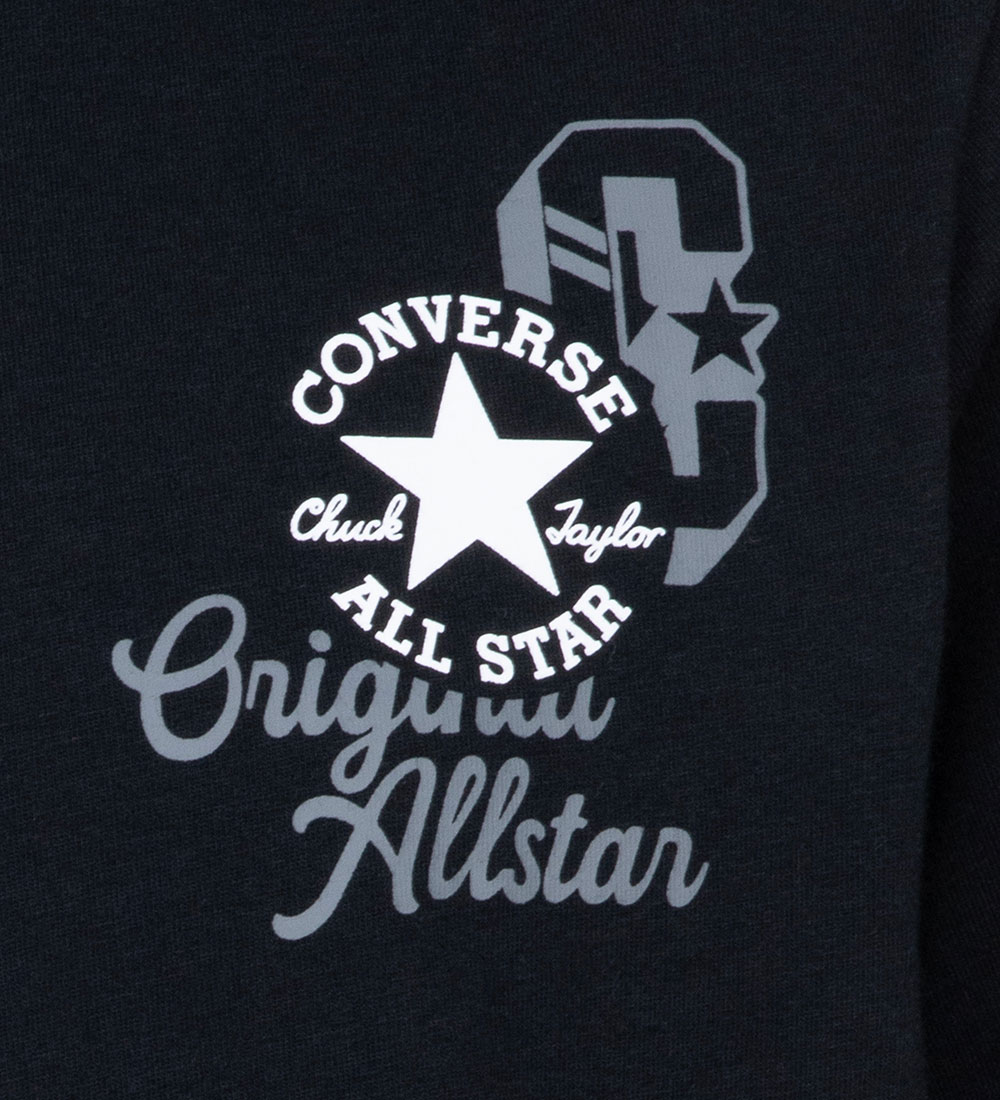 Converse T-Shirt - Zwart m. Wit
