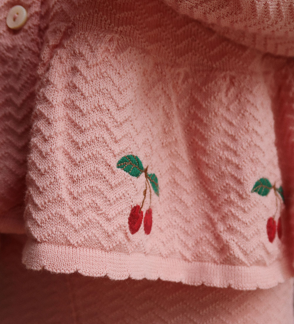Konges Sløjd Cardigan - Stickad - Cypress - Mellow Rose