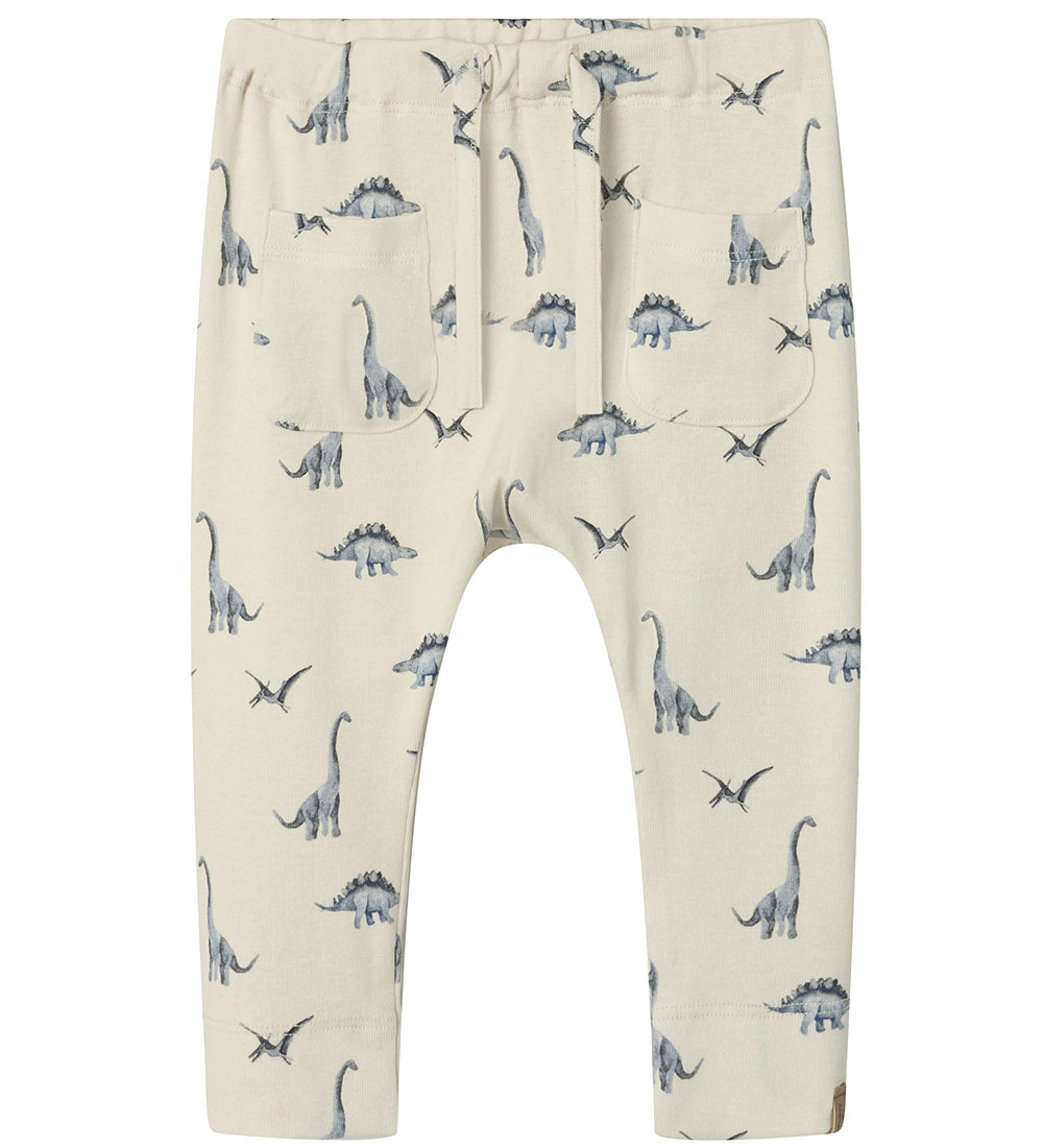 Lil' Atelier Trousers - NbmGeo - Turtledove/Dino