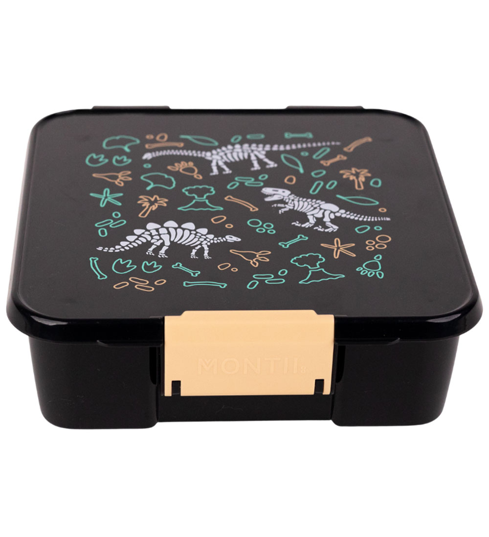 MontiiCo Matlåda m. 5 Rum - Bento Five - 980 ml - Dinosaur Land